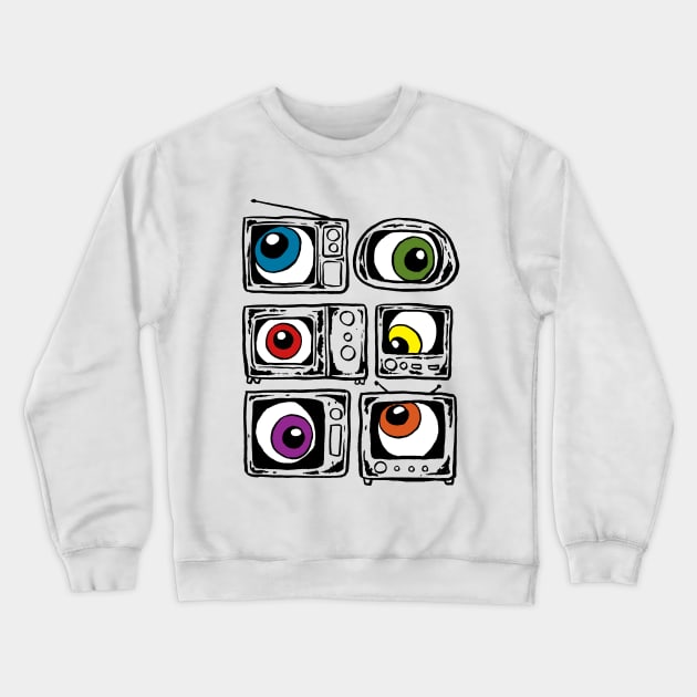 Tel-Eye-Vision Crewneck Sweatshirt by popcornpunk